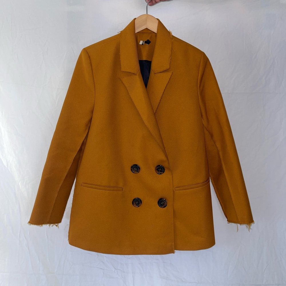 Mustard Blazer & Skirt